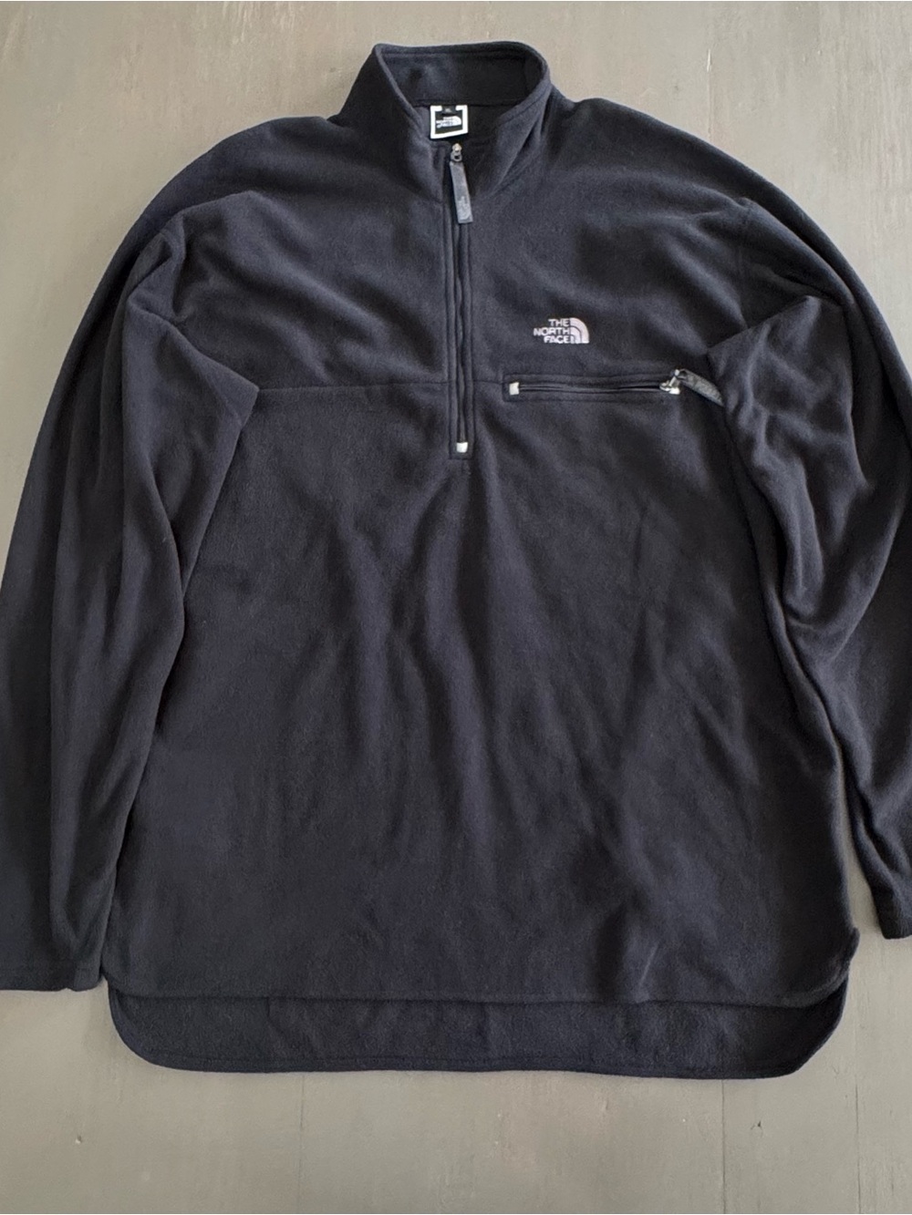 The North Face Mens Black Expedition Polyester Quarter Zip Pullover Shirt Sz
 XL